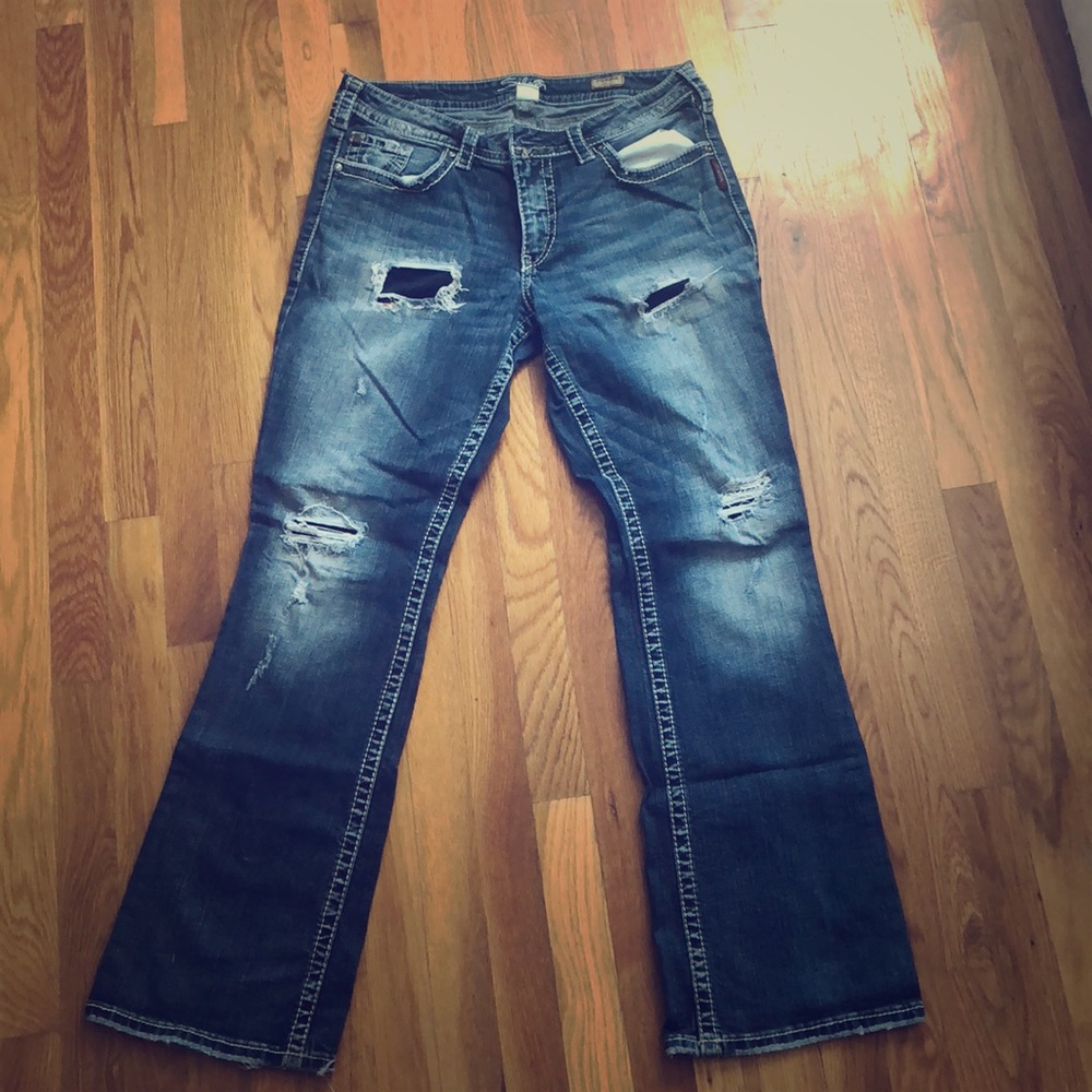 Size 14 Silver Jeans